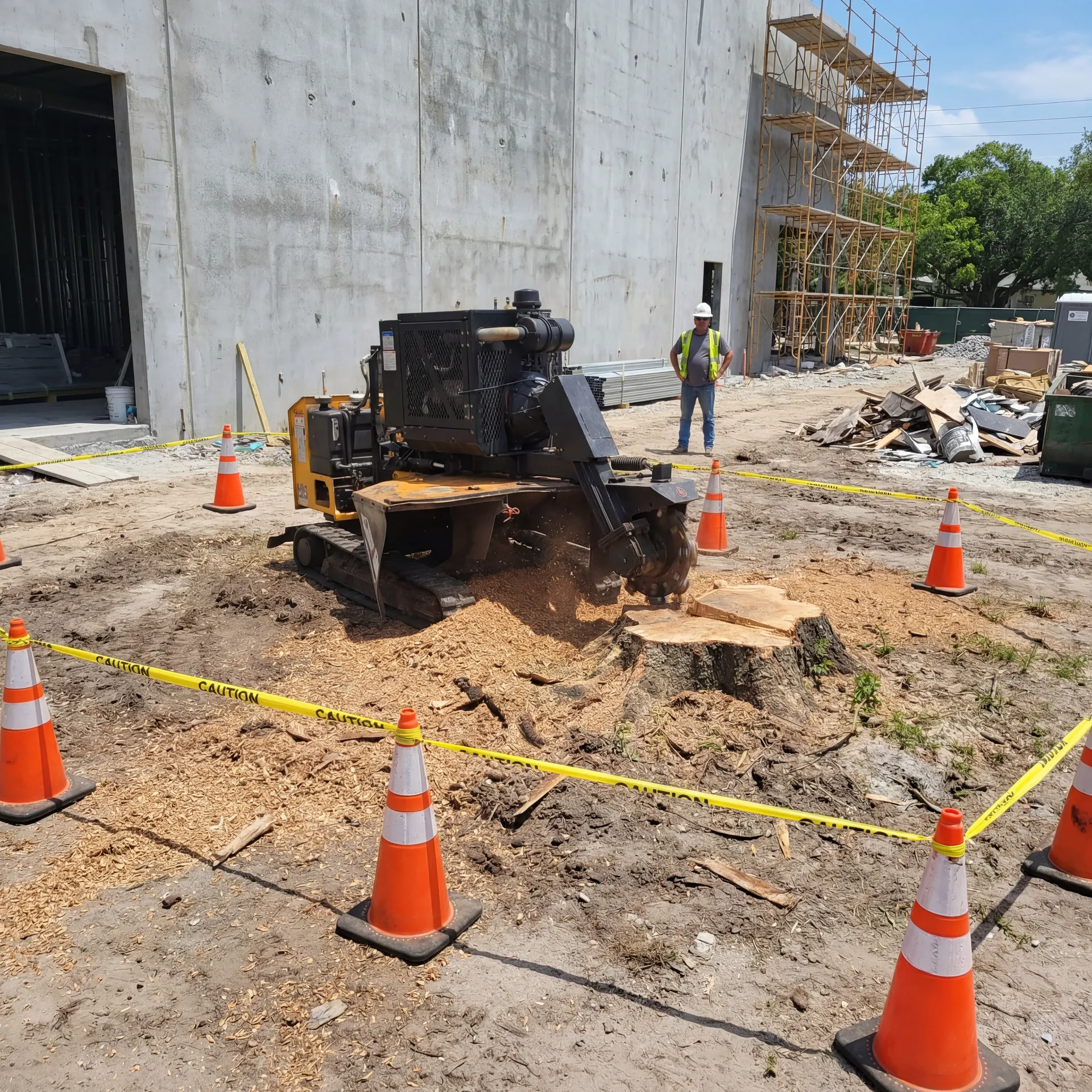 Commercial Stump Grinding in Tampa
